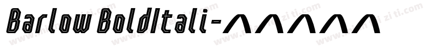 Barlow BoldItali字体转换